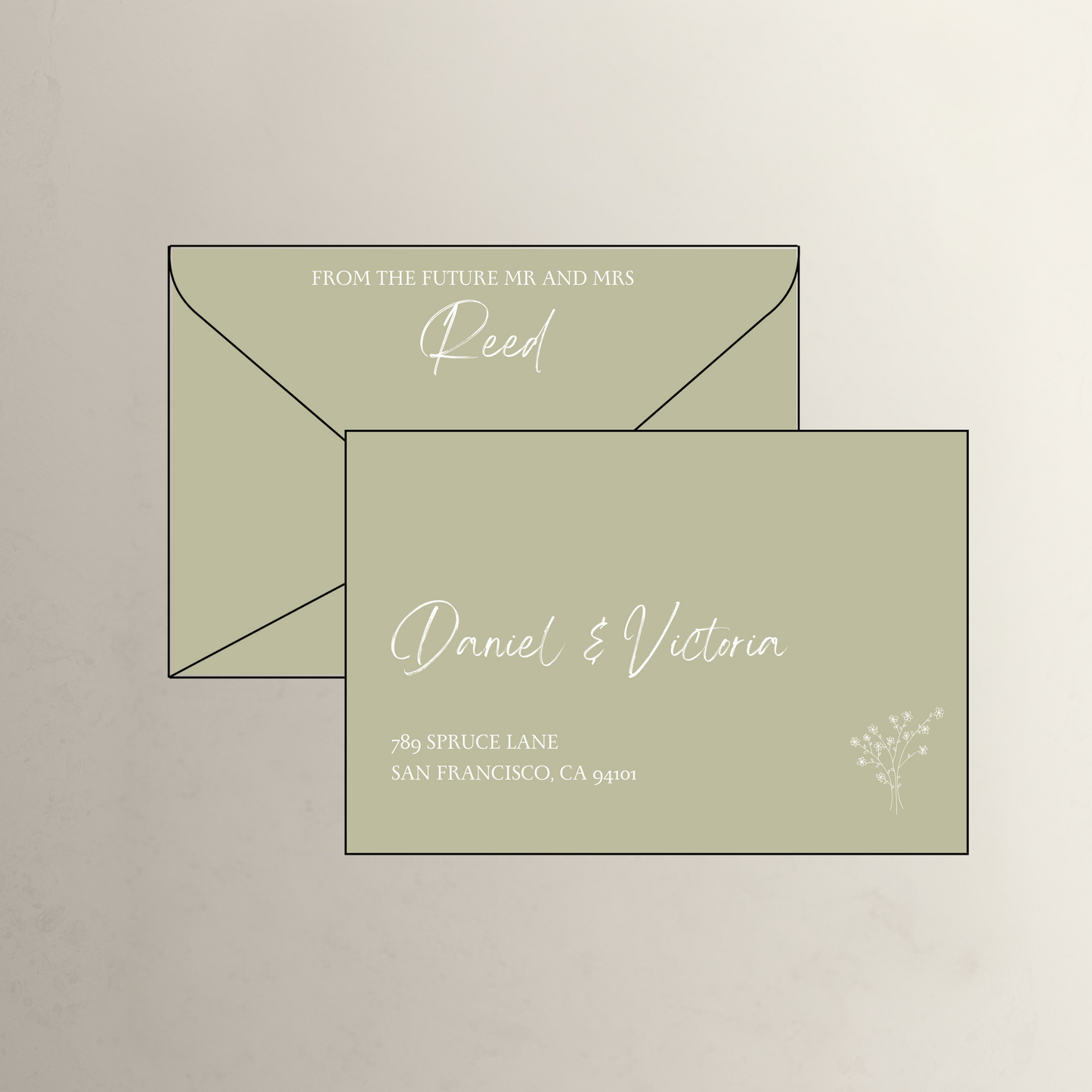 Daisy Printed Envelopes
