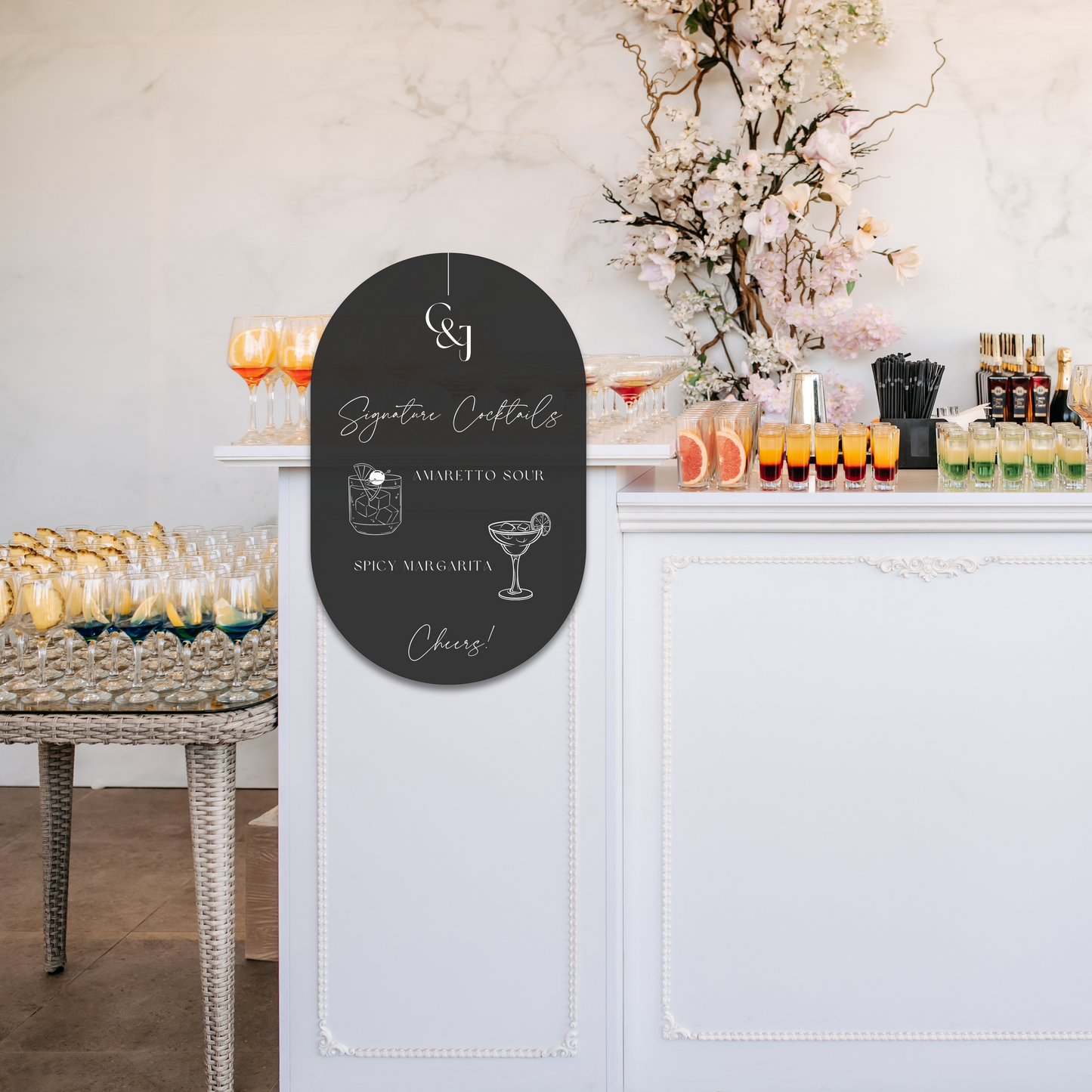 Black Tie Bar Sign