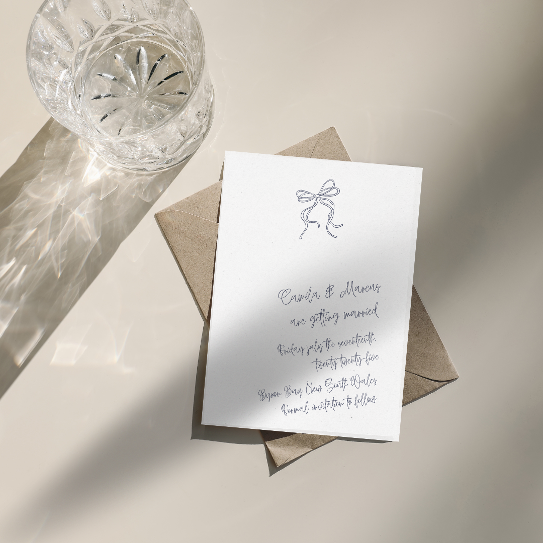 Handwritten Save the Date