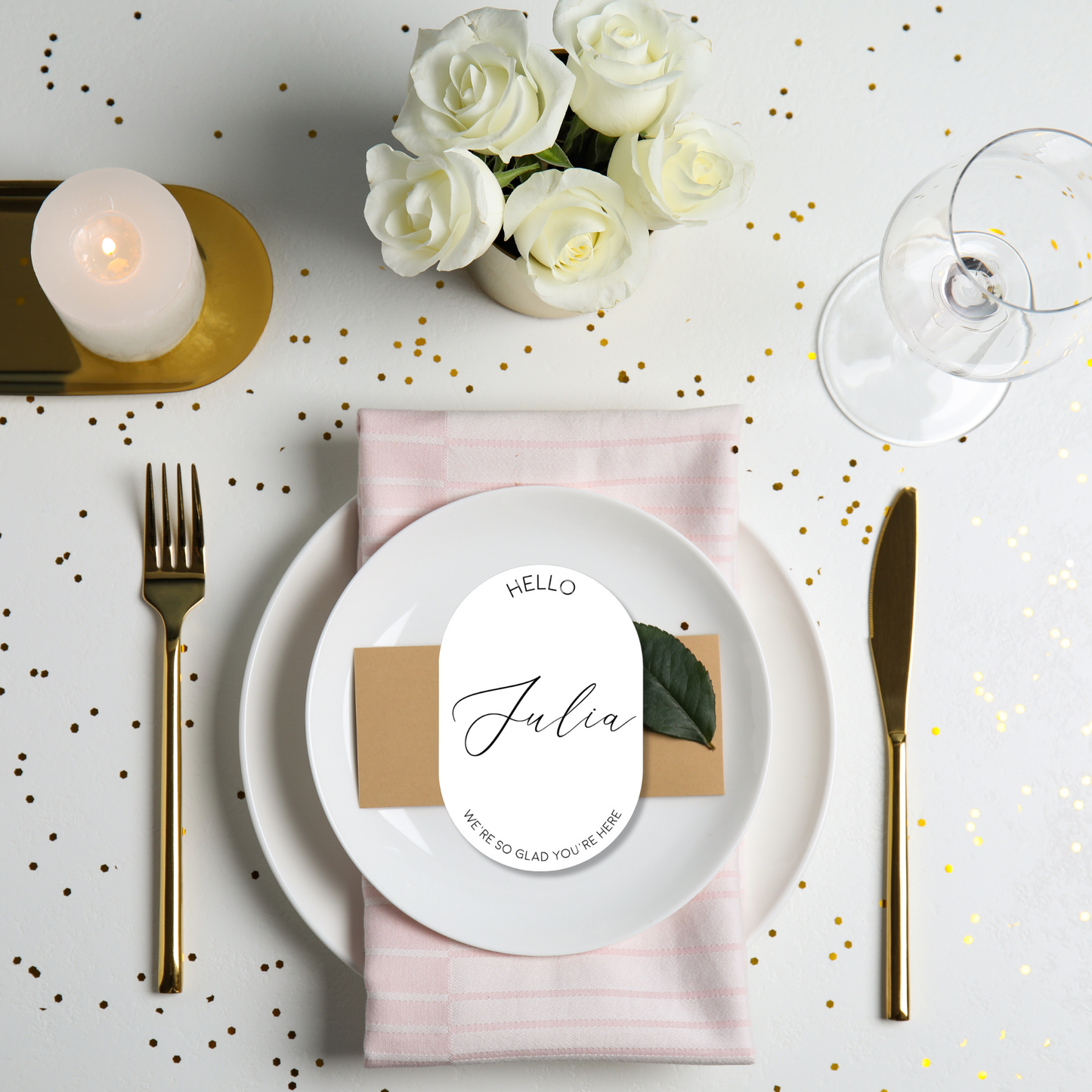 Romance Cardstock Place Settings
