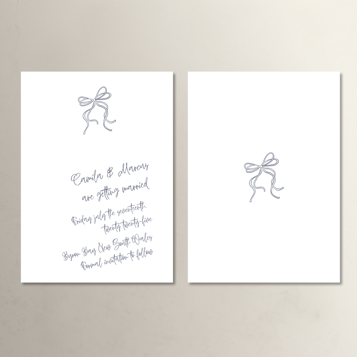 Handwritten Save the Date
