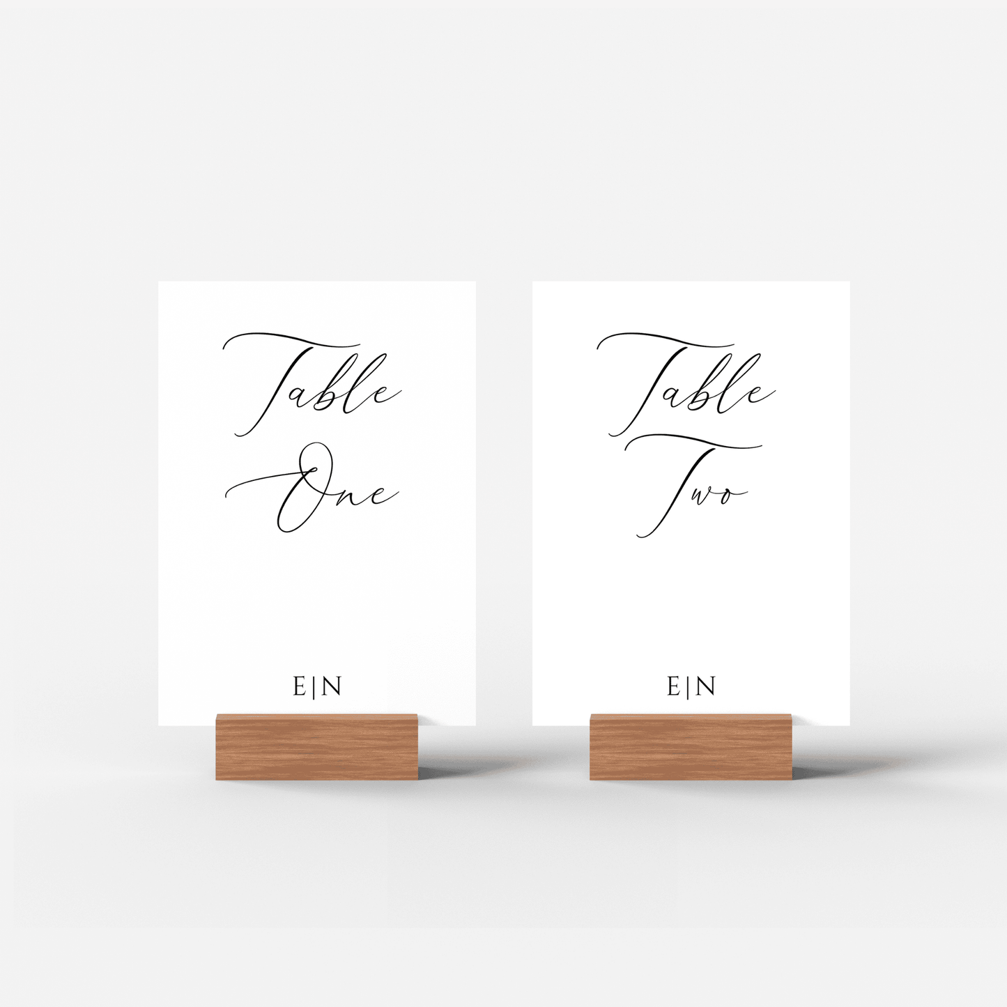 Wedding table numbers set for reception styling, part of custom wedding stationery and table decorations