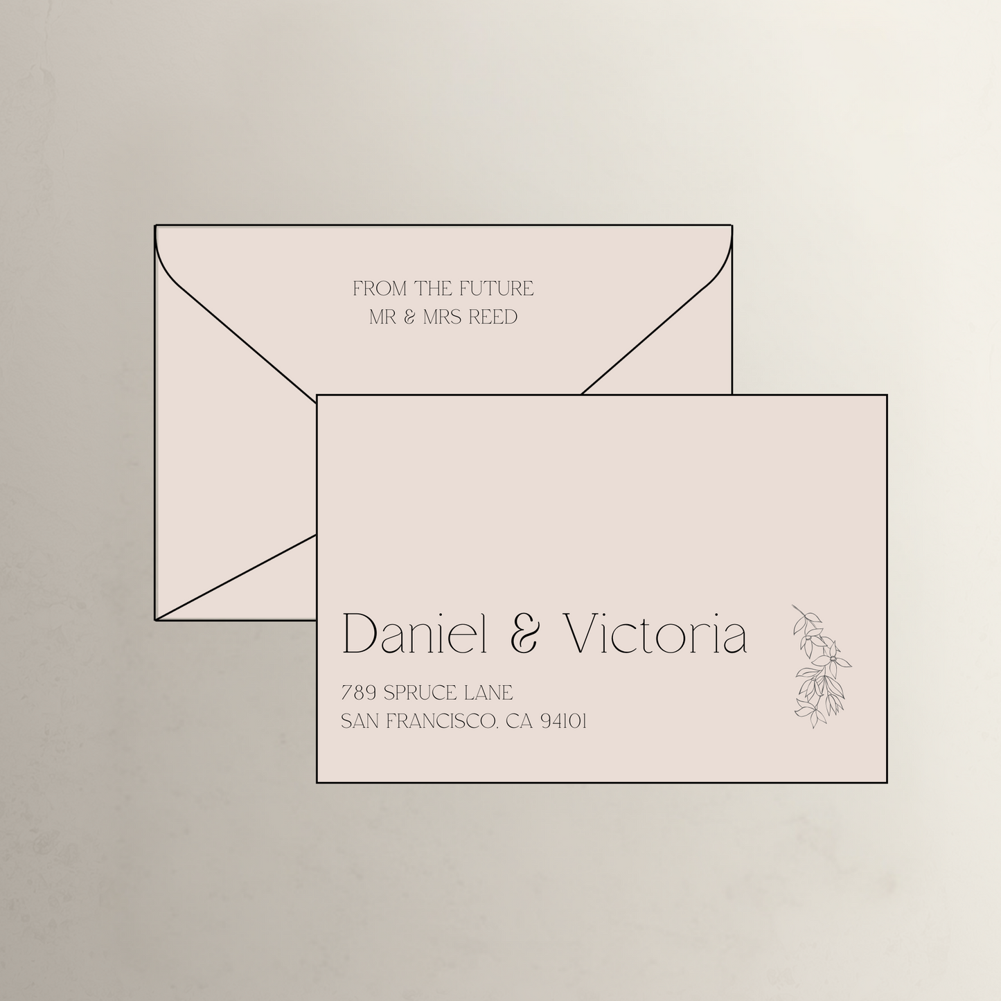 Flora Printed Envelopes