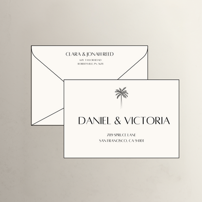 Palm Printed Envelopes