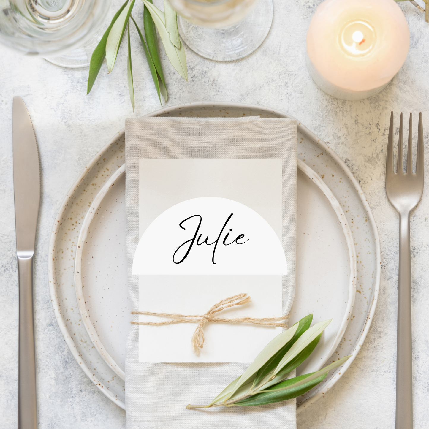 Classic Cardstock Place Settings