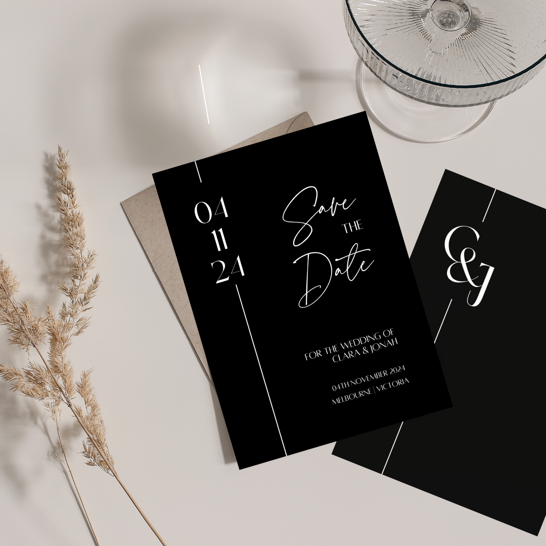 Black Tie Save the Date