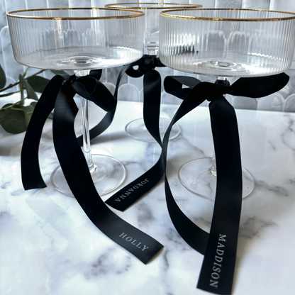 Printed Ribbon Drink Tags & Place Settings