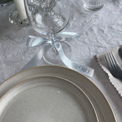 Printed Ribbon Drink Tags & Place Settings