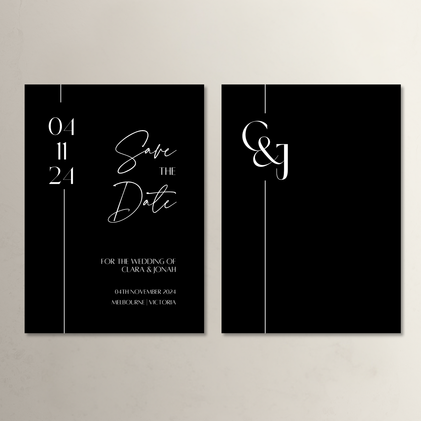 Black Tie Save the Date