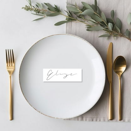 Flora Cardstock Place Settings