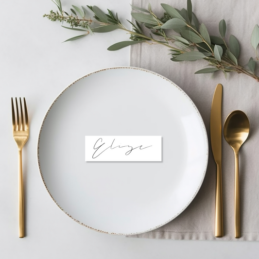 Flora Cardstock Place Settings
