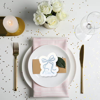 Handwritten Cardstock Place Settings