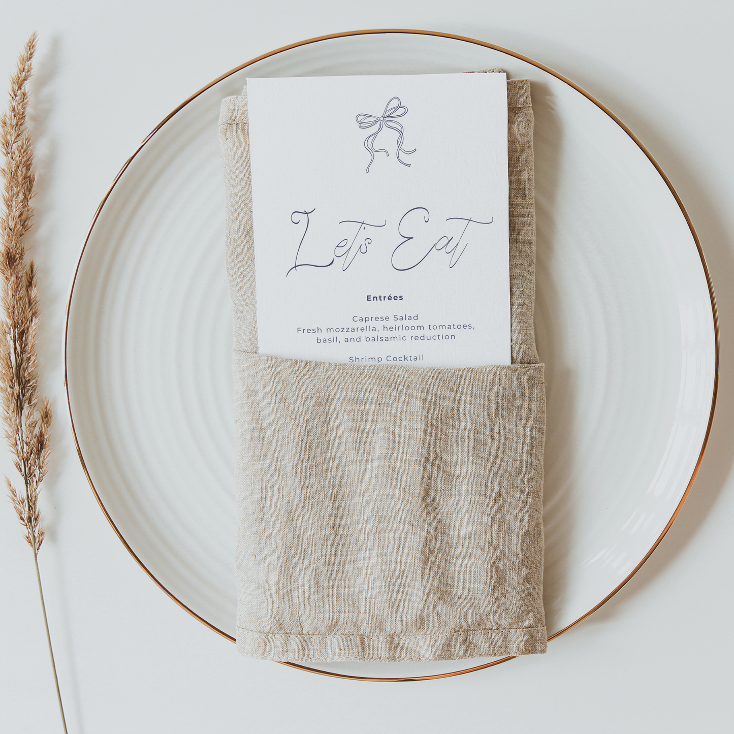 Handwritten Menu