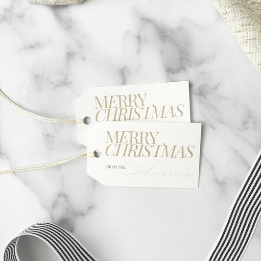 Personalised Handmade Christmas Gift Tags