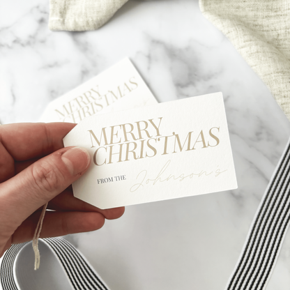 Personalised Handmade Christmas Gift Tags