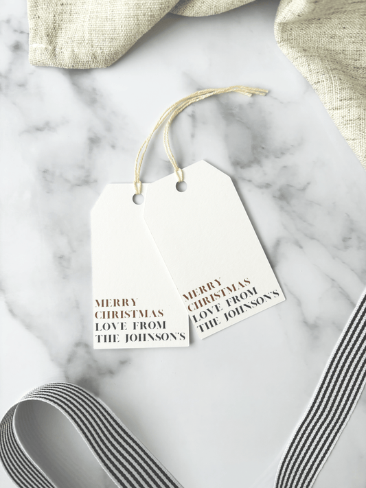 Personalised Handmade Christmas Gift Tags