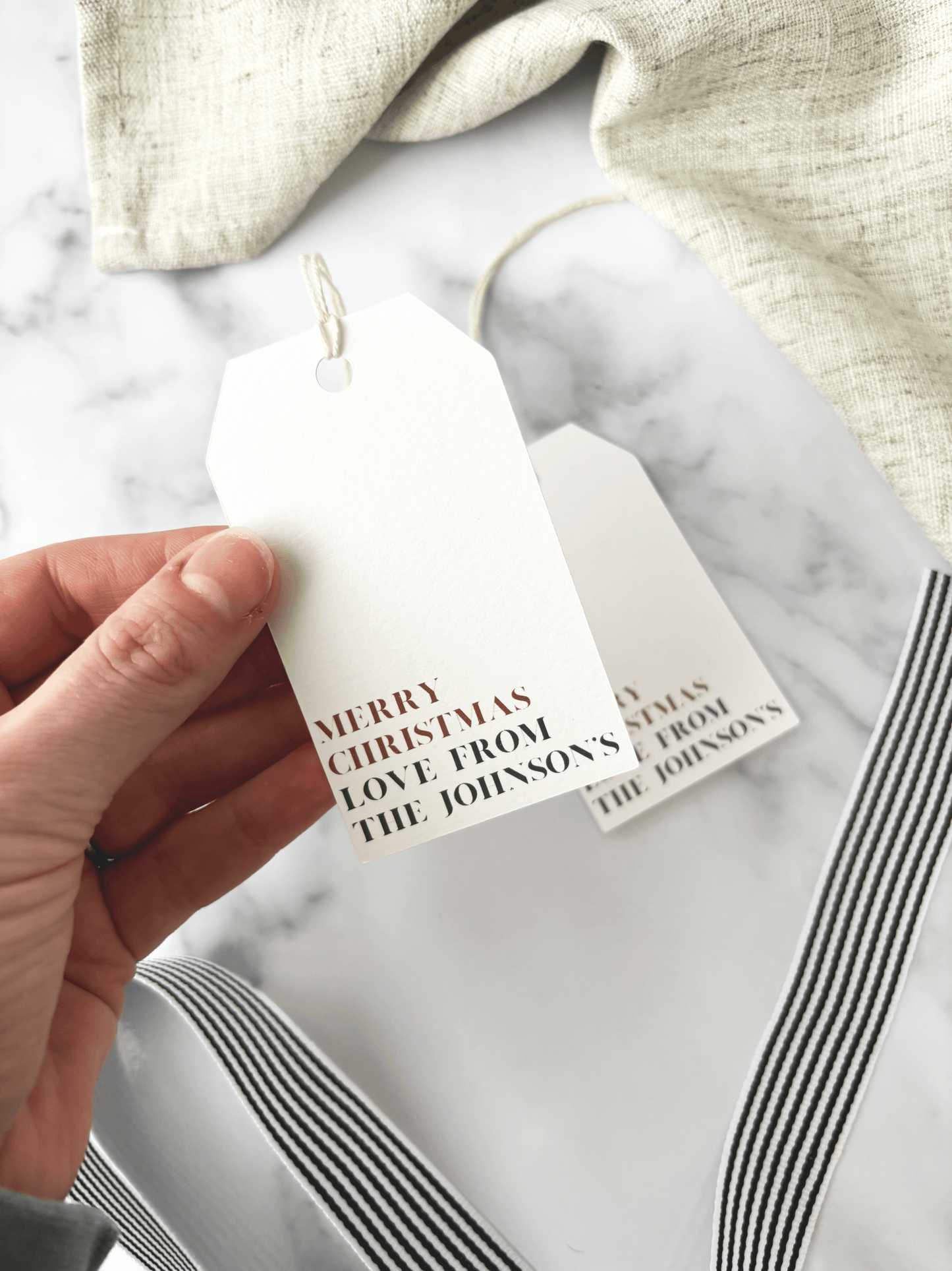 Personalised Handmade Christmas Gift Tags