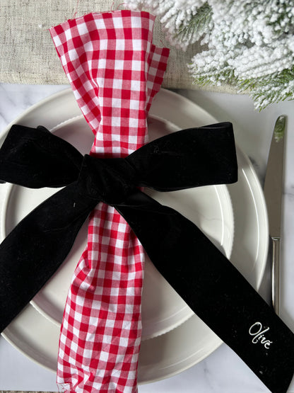 Velvet Bow Place Settings