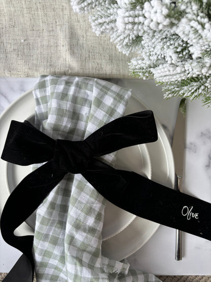 Velvet Bow Place Settings