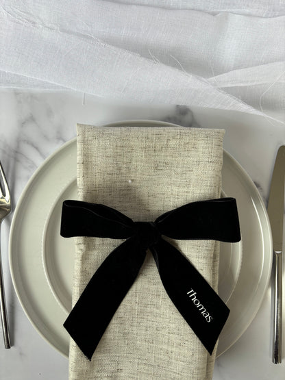 Velvet Bow Place Settings