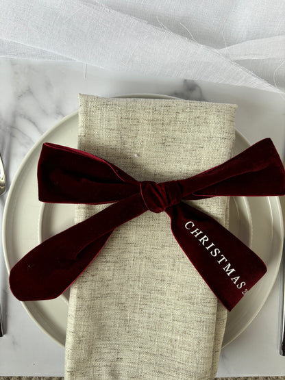 Velvet Bow Place Settings