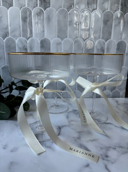 Printed Ribbon Drink Tags & Place Settings