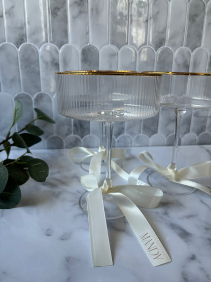 Printed Ribbon Drink Tags & Place Settings