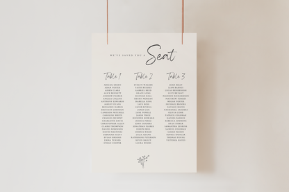 Daisy Seating Sign