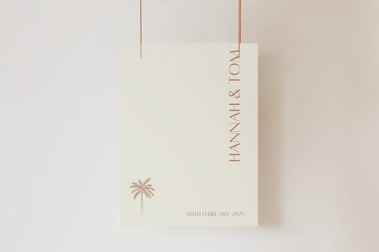 Palm Welcome Sign