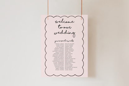 Paris Seating Sign