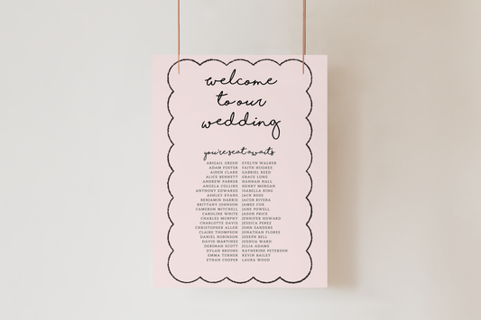 Paris Seating Sign