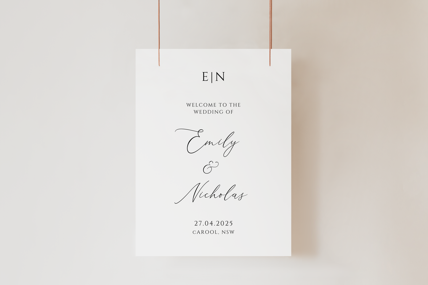 Romance Welcome Sign