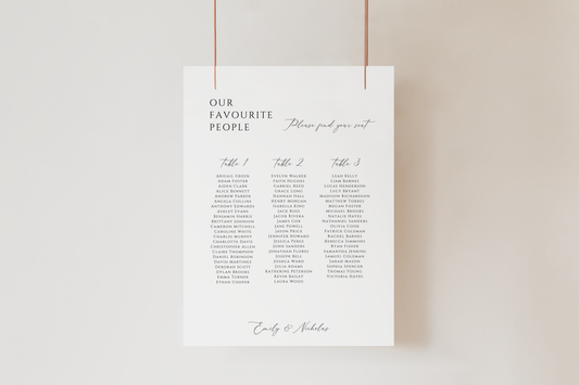 Romance Seating Sign