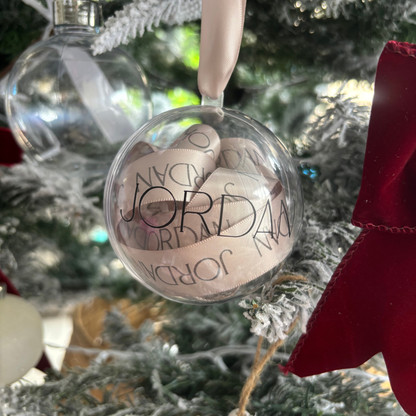 Personalised Satin Ribbon Bauble