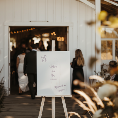 Handwritten Welcome Sign