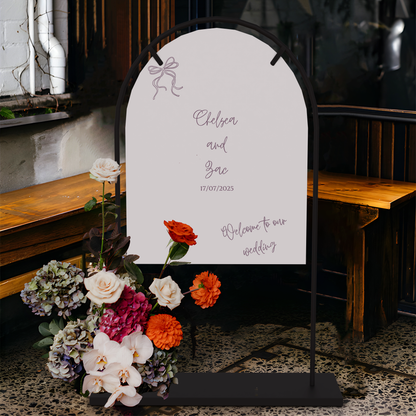 Handwritten Welcome Sign