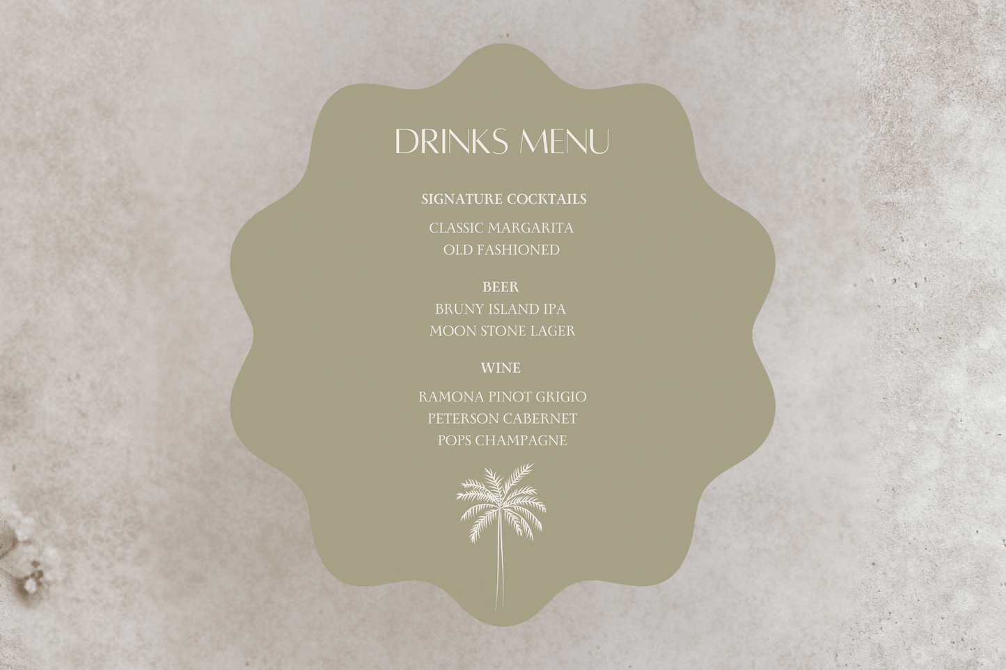 Palm Bar Sign