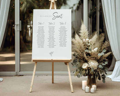 Daisy Seating Sign
