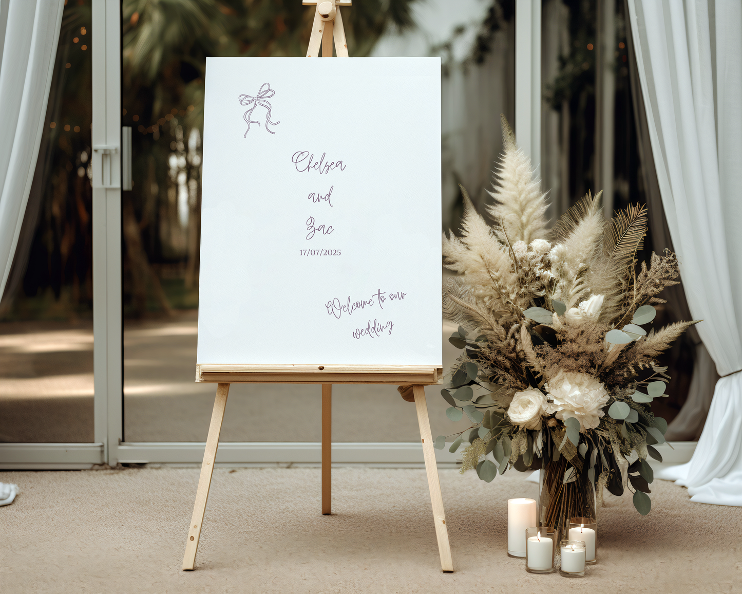 Handwritten Welcome Sign