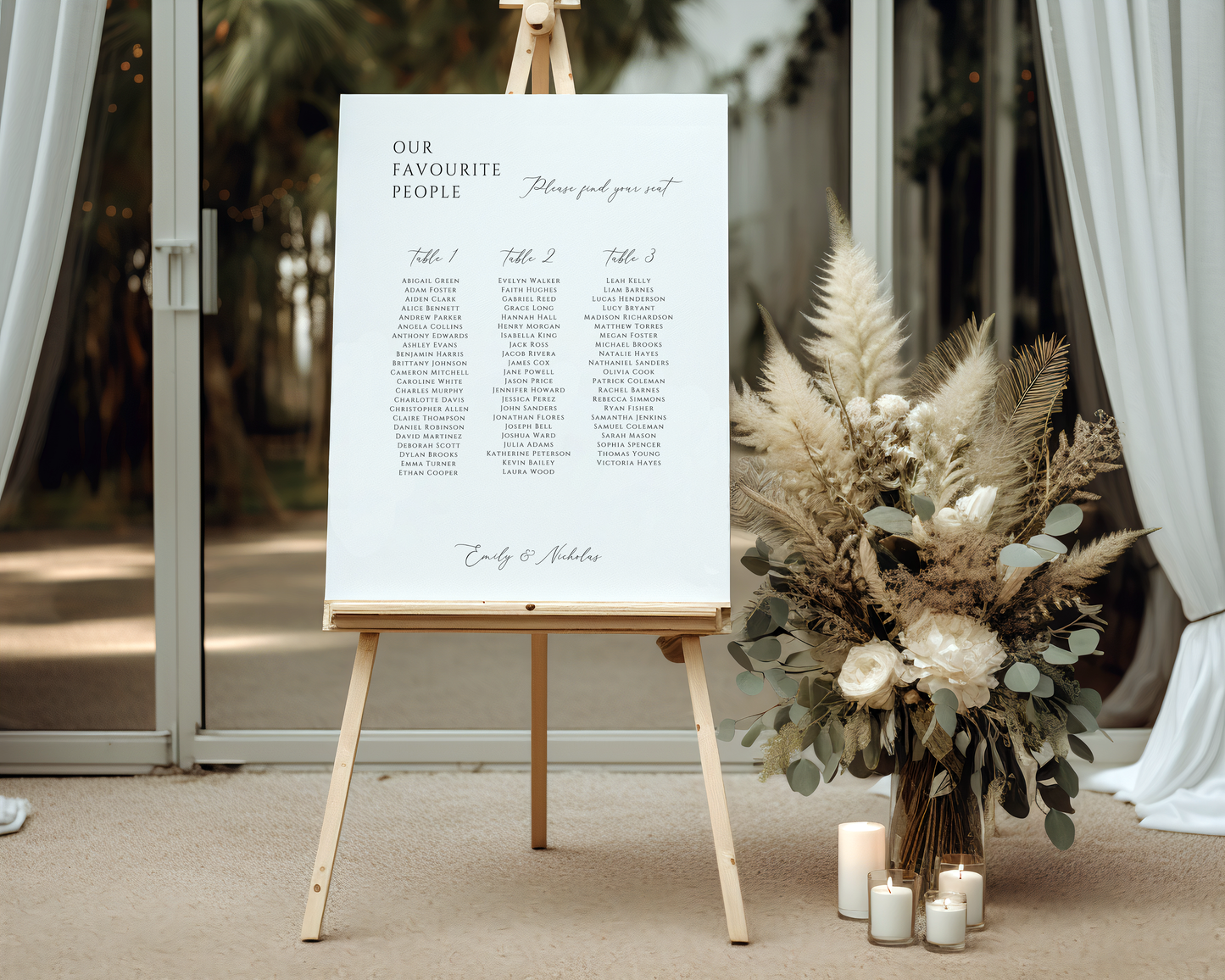 Romance Seating Sign