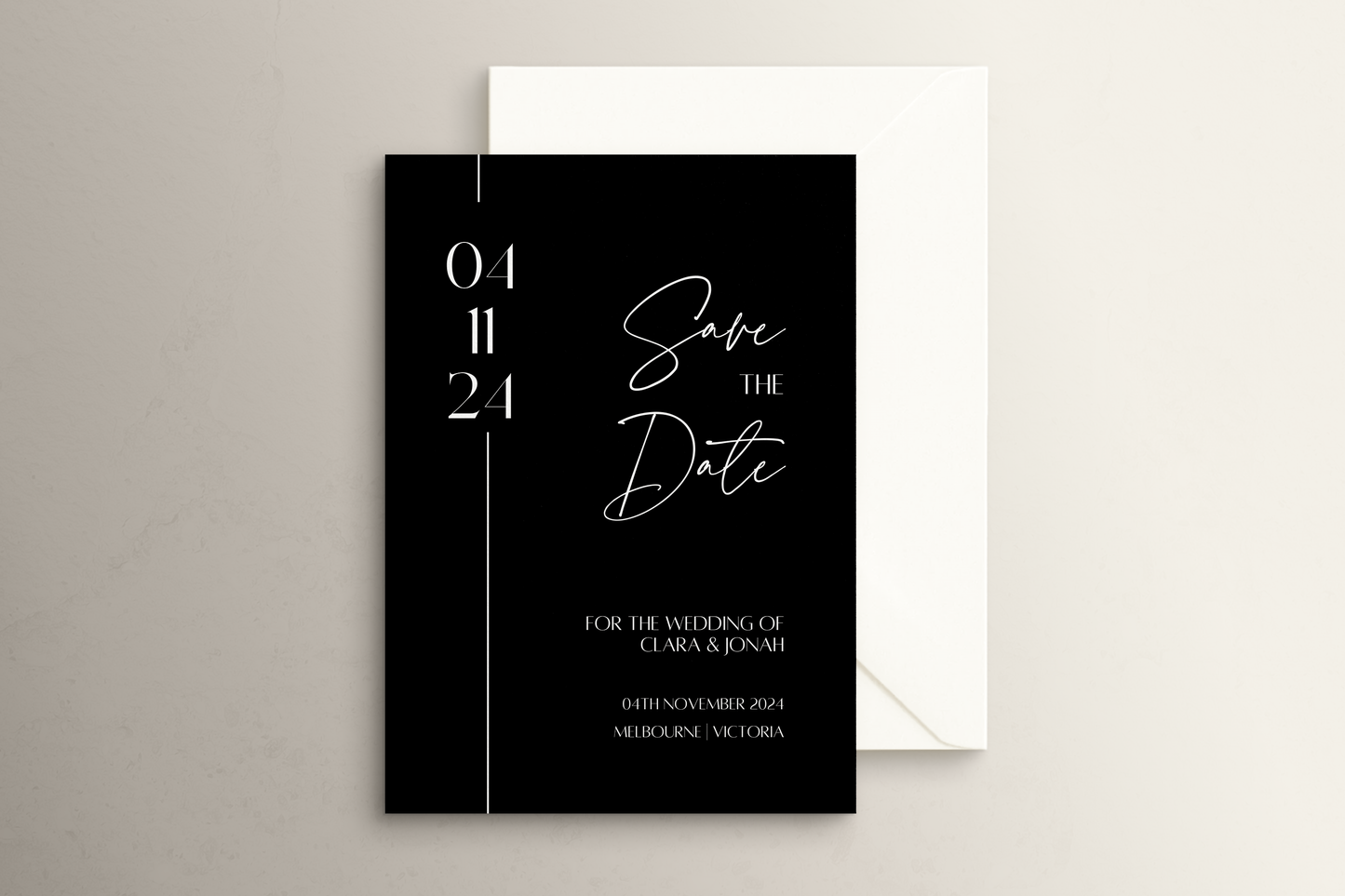Black Tie Save the Date