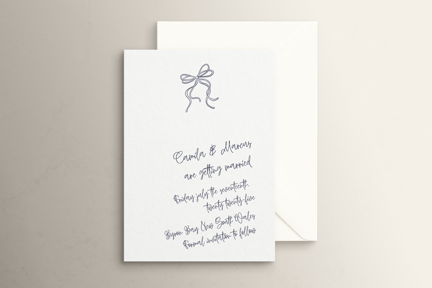 Handwritten Save the Date