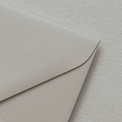 Almond wedding envelope for custom invitation suites and wedding stationery in Australia