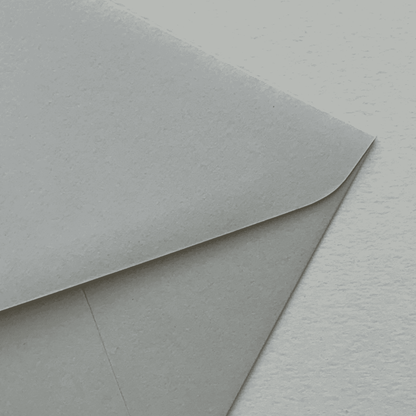 Chalk grey envelope for wedding invitations and stationery ideal for custom invitation suites