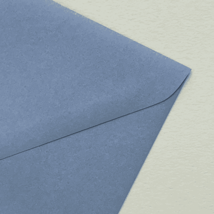 Dusk blue envelope for wedding invitation suites printed invitations and Melbourne wedding stationery