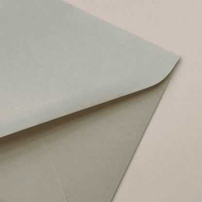 Moss green envelope for custom wedding invitations event stationery and handmade save the date cards