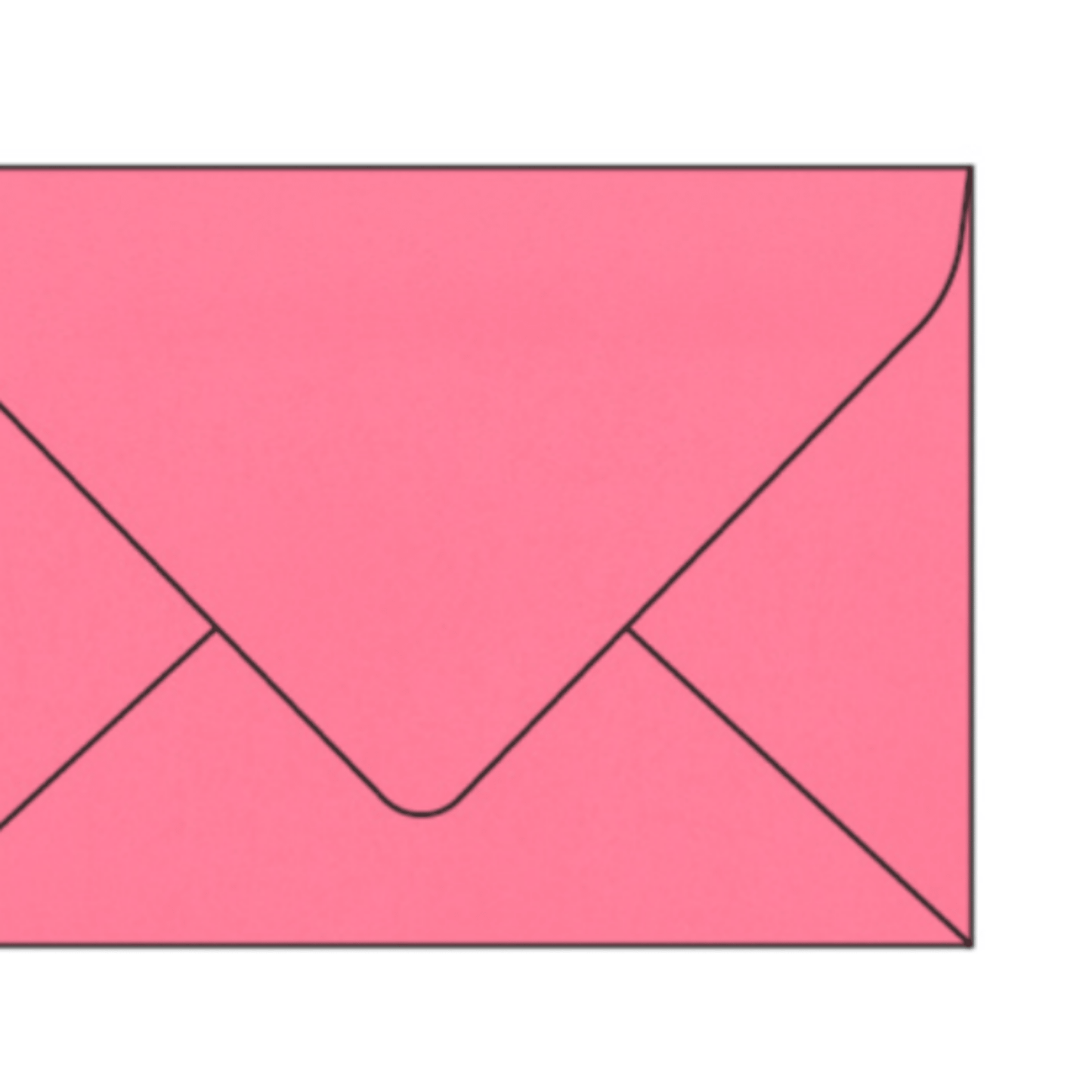 Bright pink envelope for custom wedding invitations invitation printing and handmade wedding stationery