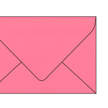 Bright pink envelope for custom wedding invitations invitation printing and handmade wedding stationery