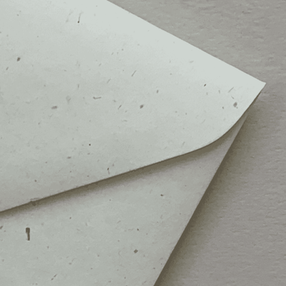 Wheat speckled envelope for handmade wedding invitations rustic save the dates and printed stationery