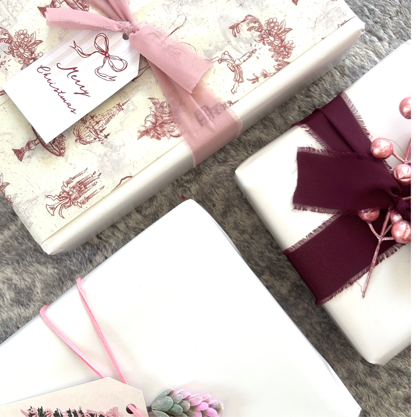 Gift Wrapping Pack - Bordeaux